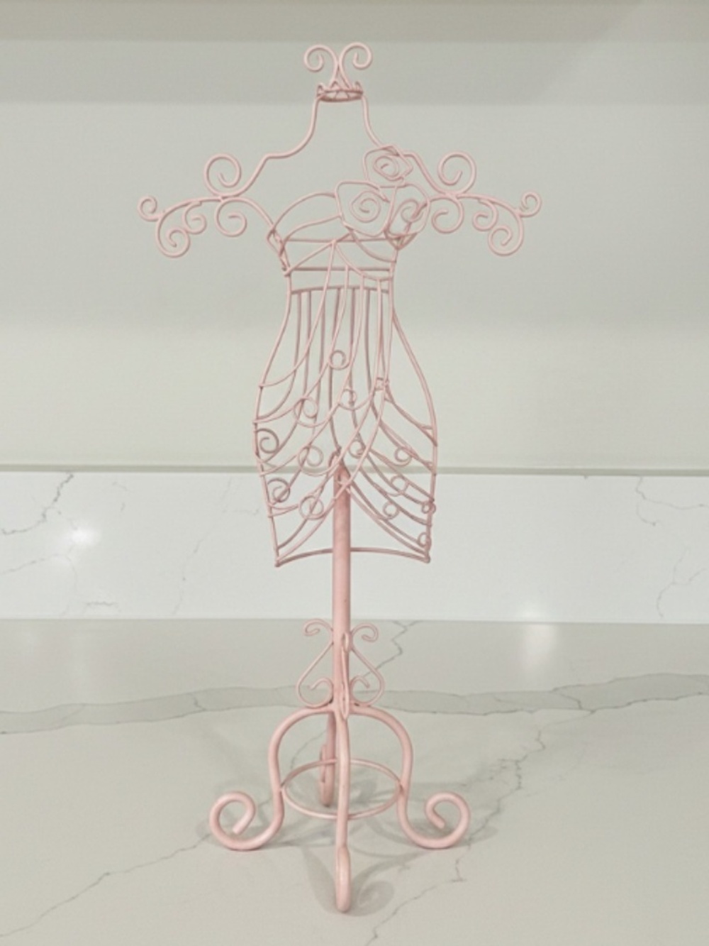 Pink Mannequin Jewelry Stand